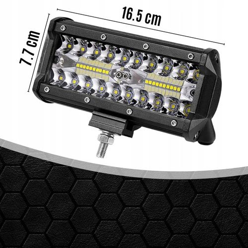 ZESTAW LAMPA ROBOCZA HALOGEN SAMOCHODOWY QUAD 2x 120W MOCNY LED CREE IP68 na Arena.pl