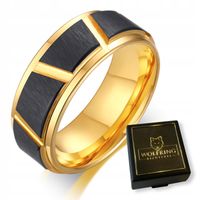 OBRĄCZKA PIERŚCIEŃ z Wolframu WOLFRING EU22 US10