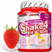 Zamiennik Posiłku Amix Shake 4 Slim Truskawka 500g koktajl na odchudzanie