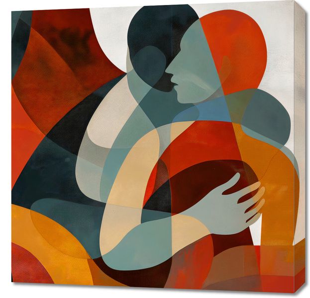Obraz 70x70cm Objęcia zdjęcie 1