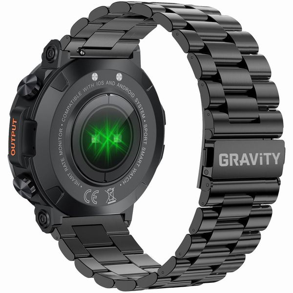 SMARTWATCH MĘSKI Gravity GT7-2 PRO - WYKONYWANIE POŁĄCZEŃ, PULSOKSYMETR (sg018b) zdjęcie 5