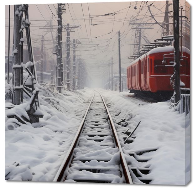 Obraz 100x100cm Podróż po Torach zdjęcie 1