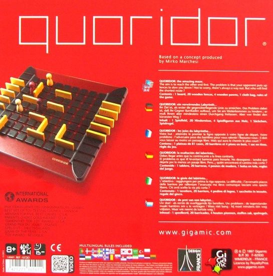 Gra logiczna GIGAMIC QUORIDOR IUVI zdjęcie 3
