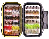 Mucha PSTRĄG LIPIEŃ BRZANA PŁOĆ Nimfy Jętki ZESTAW 114 szt MUSZEK Przynęty