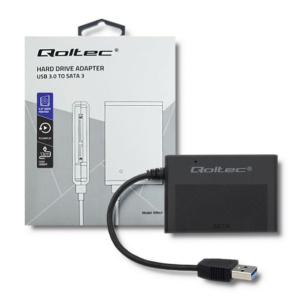 Qoltec Adapter USB 3.0 do dysków HDD/SSD 2.5" SATA3 zdjęcie 4