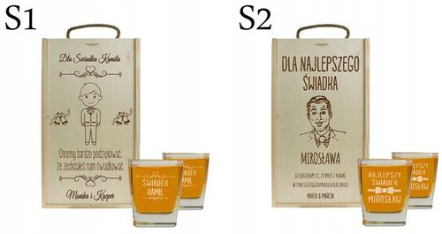 PUDEŁKO NA ALKOHOL PODZIĘKOWANIE DLA ŚWIADKOWEJ ŚWIADKA GRAWER PREZENT na Arena.pl