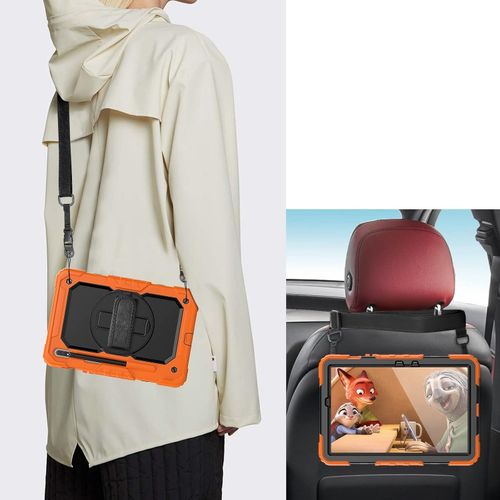 Etui do Samsung Galaxy Tab S8/S7 11" z Paskiem na Ramię Pomarańczowe na Arena.pl