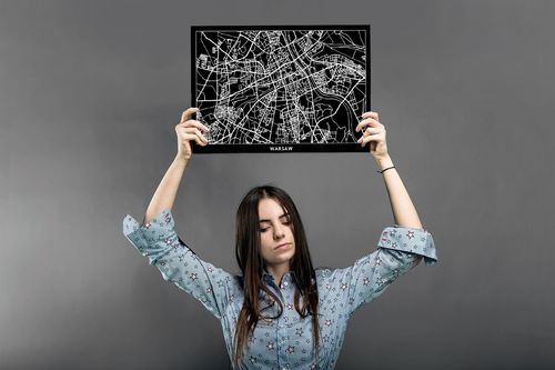 Deco Panel, Plan miasta Warszawa 90x60 na Arena.pl