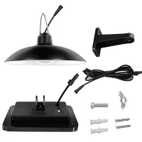 Lampa Solarna Led Ogrodowa Wisząca z Czujnikiem Zmierzchu Żyrandol Pilot