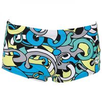 ARENA MEN CORES LOW WAIST SHORT BLACK-MULTI SPODENKI BOKSERKI D4