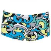 ARENA MEN CORES LOW WAIST SHORT BLACK-MULTI SPODENKI BOKSERKI D4