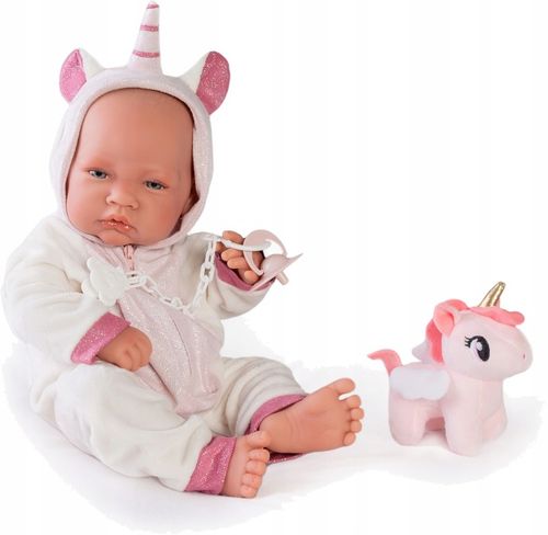 LALKA HISZPAŃSKA JEDNOROŻEC BOBAS JAK ŻYWY RECIEN NACIDA UNICORNIO AJ 50268 na Arena.pl