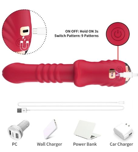 Posuwisty czerwony wibrator na Arena.pl