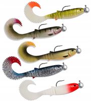 CANNIBAL CURL Savage Gear zestaw z ogonem 12,5cm zbrojone NA szczupaki