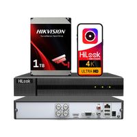 Rejestrator XVR do kamer AHD TVI CVI do 8MPx DVR-204U-M1 Dysk 1TB Hikvision