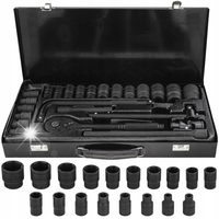 Falon-Tech zestaw nasadek udarowych 8–32 mm 1/2" 24 el. grzechotka