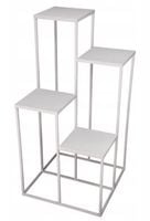 Nowoczesny Kwietnik Loft SREBRNY SIMPLE 12 070/K-12-4K-100S