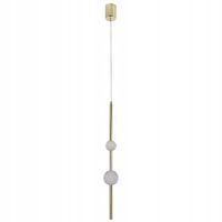 LAMPA WISZĄCA LED LIGHT PRESTIGE VAKU LP-719/2P GD ZŁOTY / TRANSPARENTNY