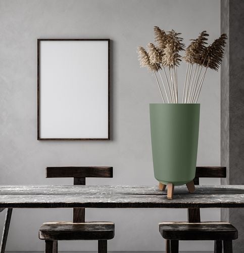 Doniczka na nóżkach GRACIA TUBUS SLIM DGTL240 | Ziemisty zielony na Arena.pl