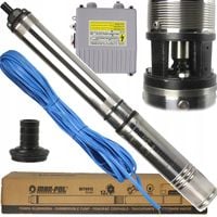 POMPA GŁĘBINOWA STUDNI WODY 4' 35M KABEL 70 L/min