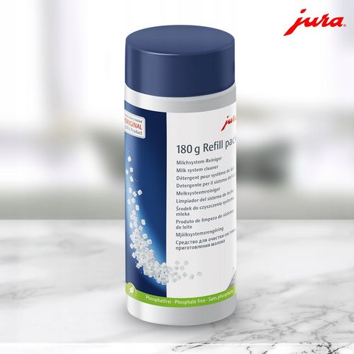 TABLETKI PREPARAT ŚRODEK DO CZYSZCZENIA SYSTEMU MLECZNEGO MLEKA JURA 180G na Arena.pl