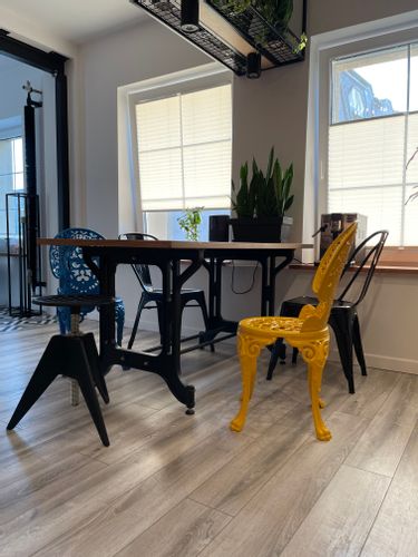 KRZESŁO Z OPARCIEM ŻELIWNE ŻÓŁTE na Arena.pl