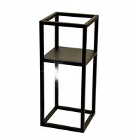 Kwietnik stojak 60 cm metal loft czarny