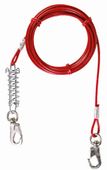 Mocna linka stalowa z amortyzatorem - smycz dla psa do 50 kg Trixie 5m