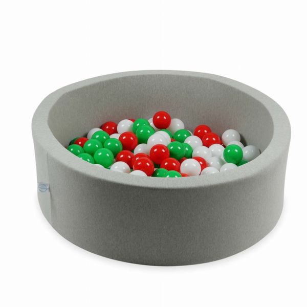 Kulki do zabawy ø7cm 150szt białe, zielone, czerwone zdjęcie 3