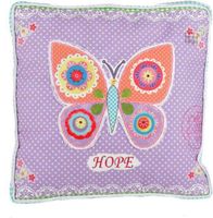 Poduszka fioletowa z motylem