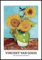 Plakat 70x100cm Design Vase, Van Gogh Vintage do Salonu