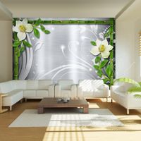 Fototapeta - Bambus i dwie orchidee 150x105