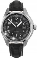 SZWAJCARSKI ZEGAREK MĘSKI AVIATOR V.1.38.0.322.4 AIRACOBRA 43 CZARNY PILOT