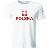 KOSZULKA KIBICA REPREZENTACJI POLSKI, BIAŁA, ROZ. S