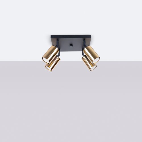 Plafon WINX 4 czarny/złoty na Arena.pl