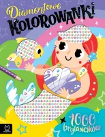 Diamentowe kolorowanki z syrenką. 1000 brylancików