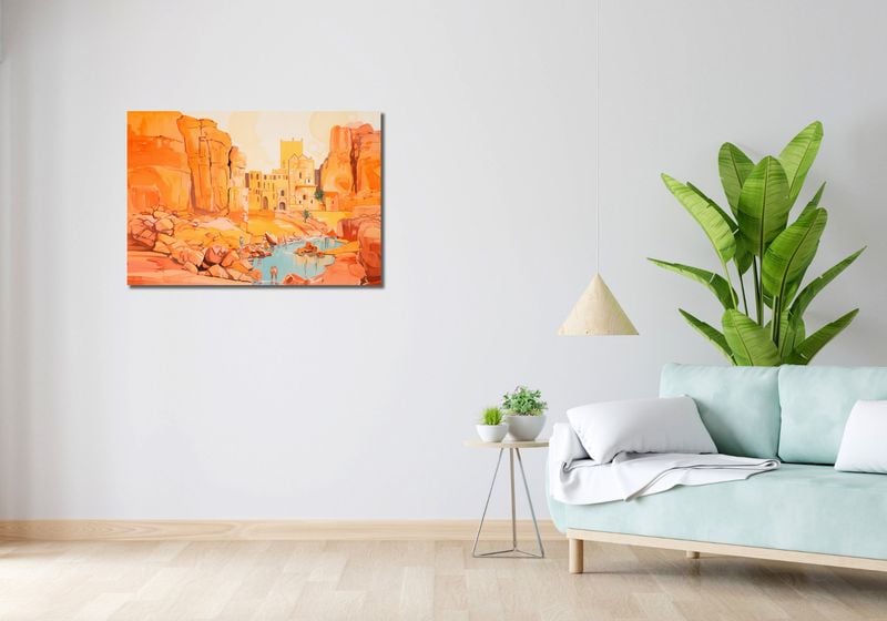 Obraz 90x60cm Ruiny pod Słońcem zdjęcie 2