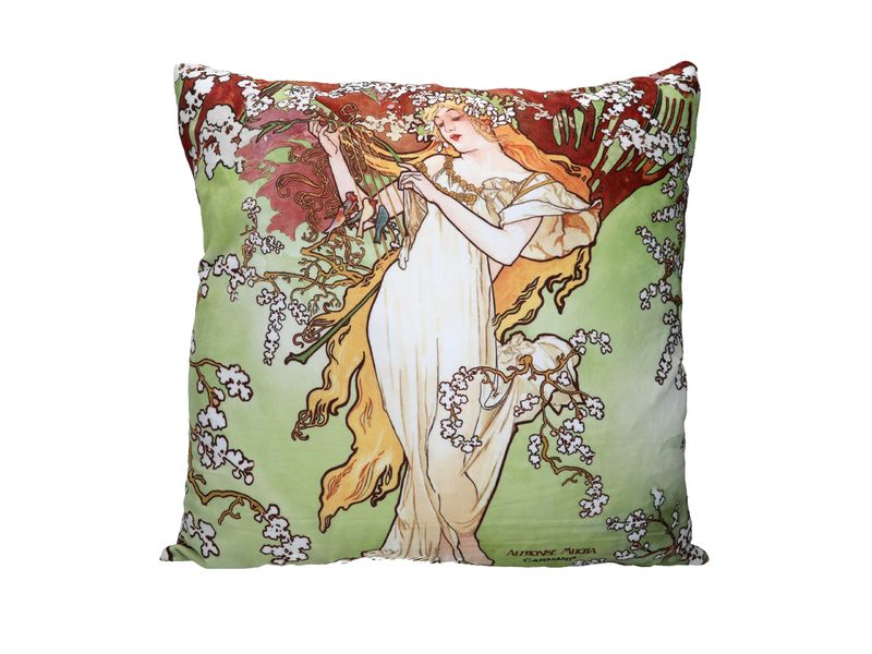 Poduszka z wypełnieniem/suwak - A. Mucha, Wiosna (CARMANI) zdjęcie 2