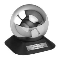 Urna ze stali nierdzewnej, urna na prochy / Plakietka