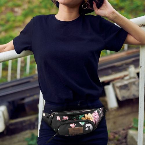 Kolorowa nerka damska saszetka duża sportowa biodrówka w kwiaty ZAGATTO na Arena.pl