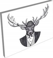 OBRAZ na płótnie zwierzęta głowa jelenia 120x80