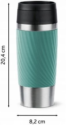 Kubek termiczny Classic Twist 0.36L zielony silikonowa osłona na Arena.pl