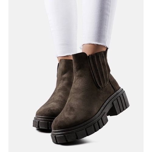 Zielone ocieplane botki r.38 na Arena.pl