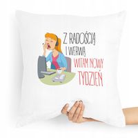 Poduszka Zabawny Prezent Z Radością I Werwą Z Nadrukiem Ze Zdjęciem