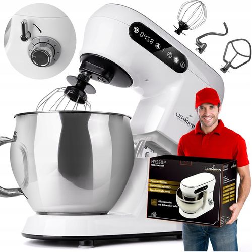 ROBOT KUCHENNY PLANETARNY MOCNY MIKSER 3X MIESZADŁA MISA Z UCHWYTEM LED na Arena.pl