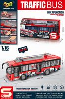 autobus zabawka samochód autobus ze światłem i dźwiękiem 1:16 js121