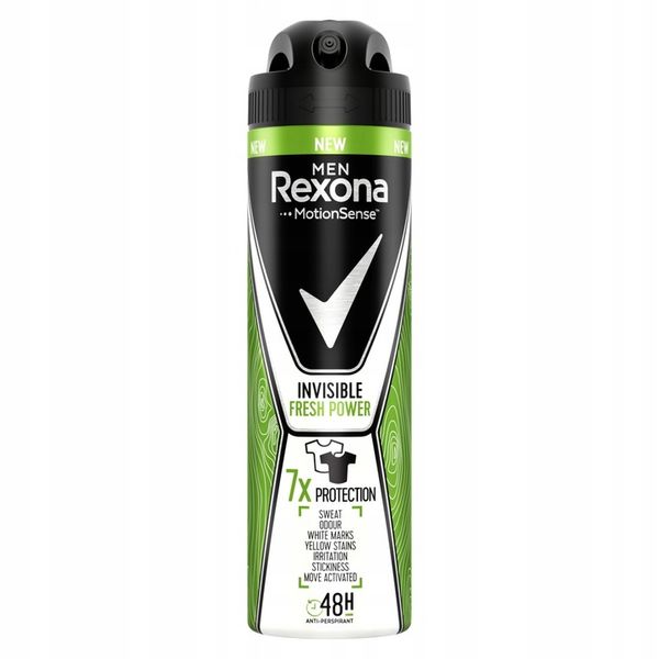 Rexona Men Invisible Fresh Antyperspirant 150 ml zdjęcie 1