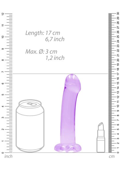 Non Realistic Dildo with Suction Cup - 6,7""""/ 17 cm zdjęcie 5