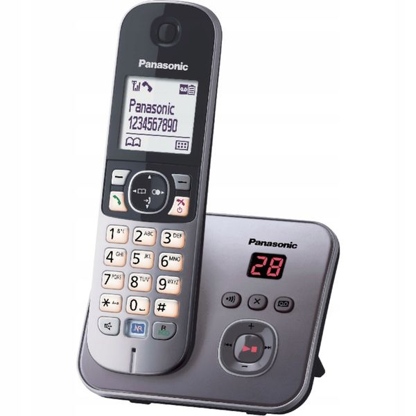 Panasonic Telefon bezprzewodowy KX-TG6821PDM DECT zdjęcie 1