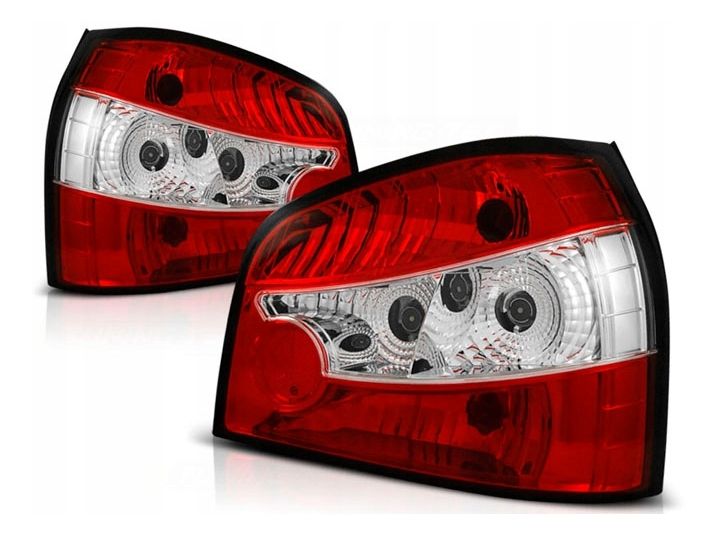 Lampy Tylne AUDI A3 8L 96-00 CLEAR RED WHITE zdjęcie 1